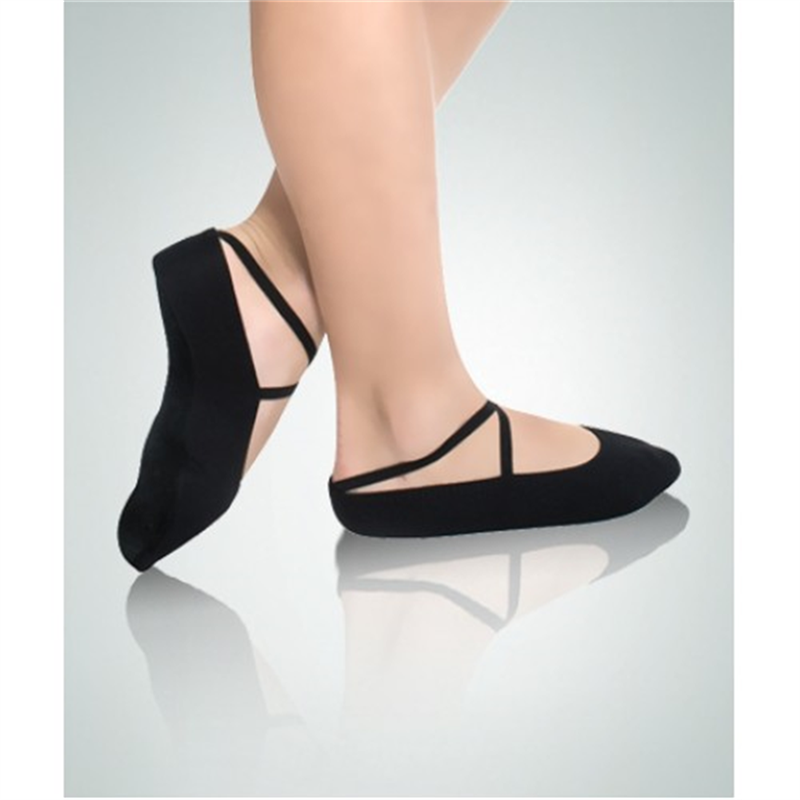 Angelo Luzio 611C Black Gymnastic Slippers - MISS LESTER'S