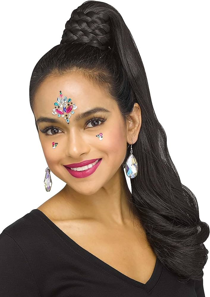 Long Black braided Ponytail - 92280 - MISS LESTER'S