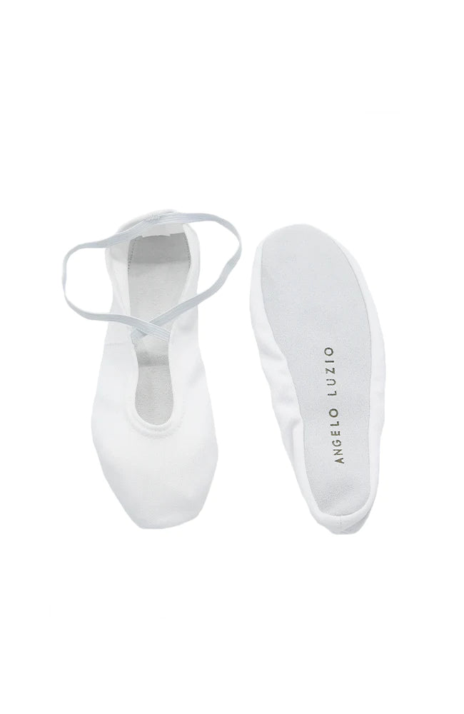 Angelo Luzio L06N White Gymnastic Slippers - MISS LESTER'S