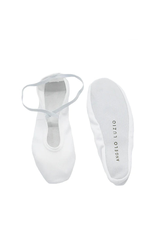 Angelo Luzio L06N White Gymnastic Slippers - MISS LESTER'S 
