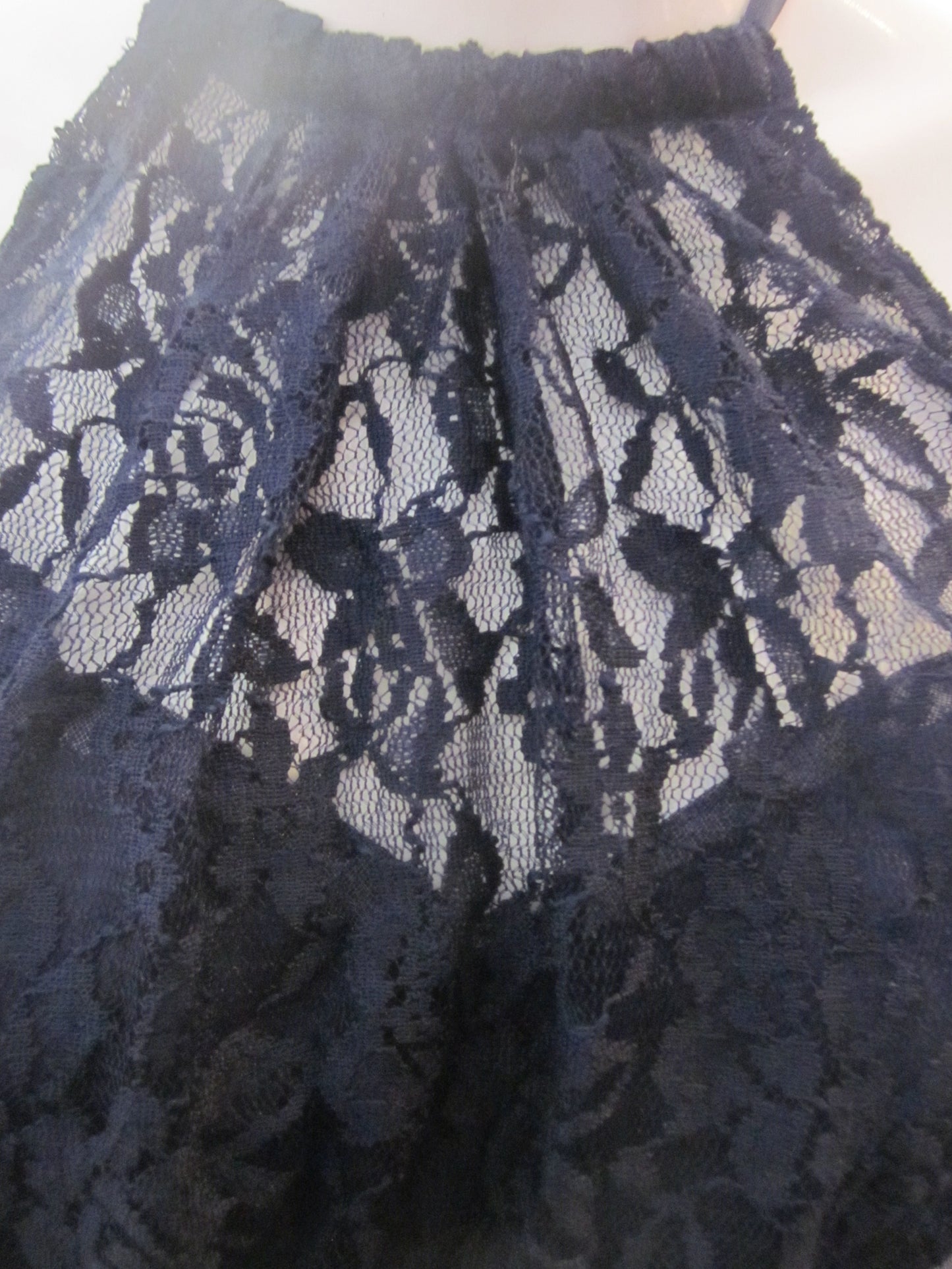 Short High Neck Lace Dress Size 10 Style B100 - MISS LESTER'S