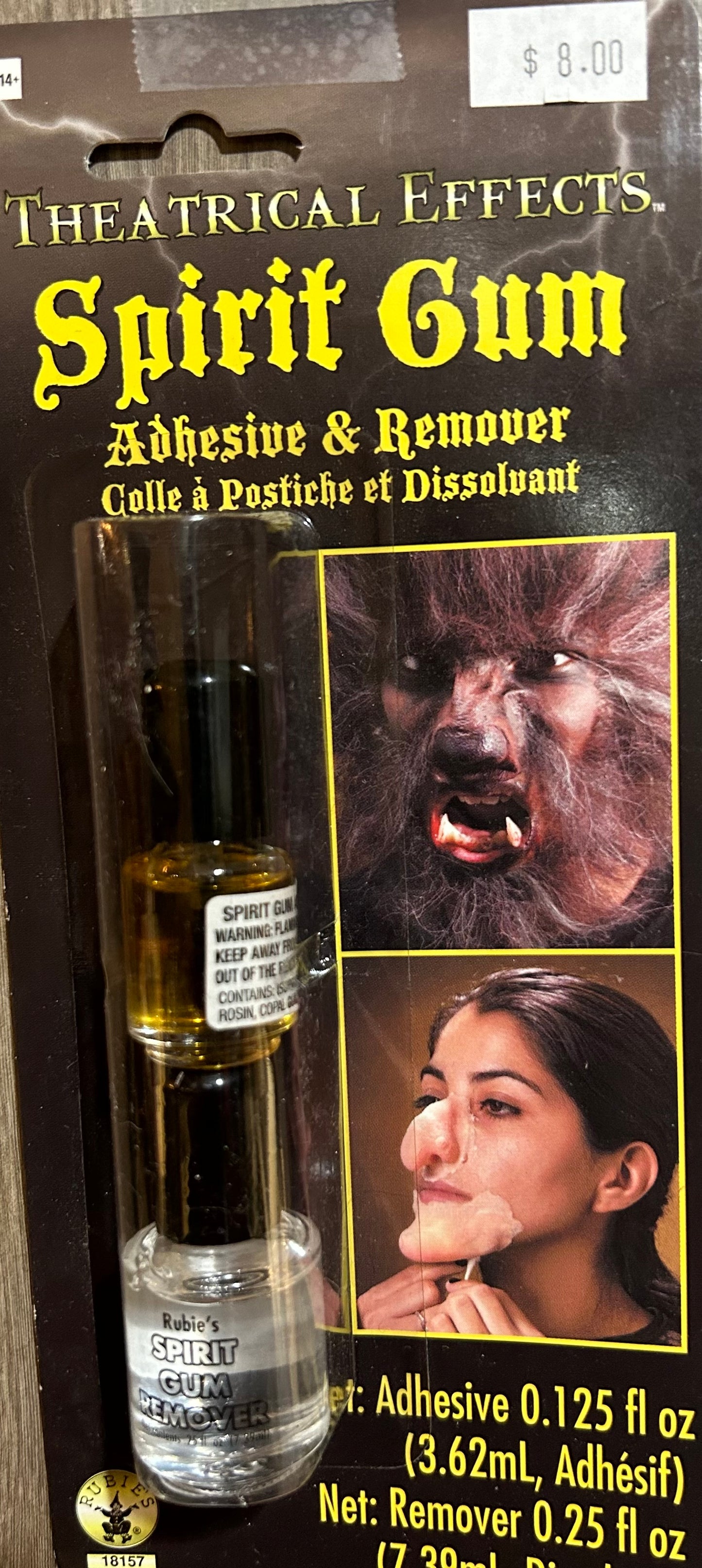 Spirit Gum Adhesives and Remover