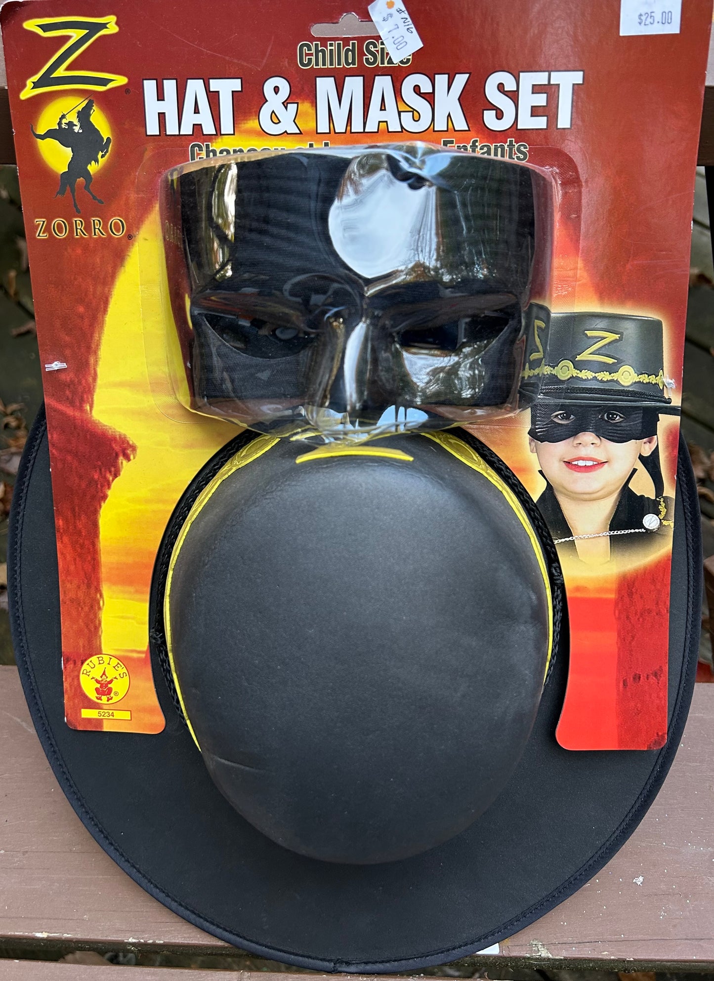 Child Zorro Hat and Mask Set 5234 - MISS LESTER'S