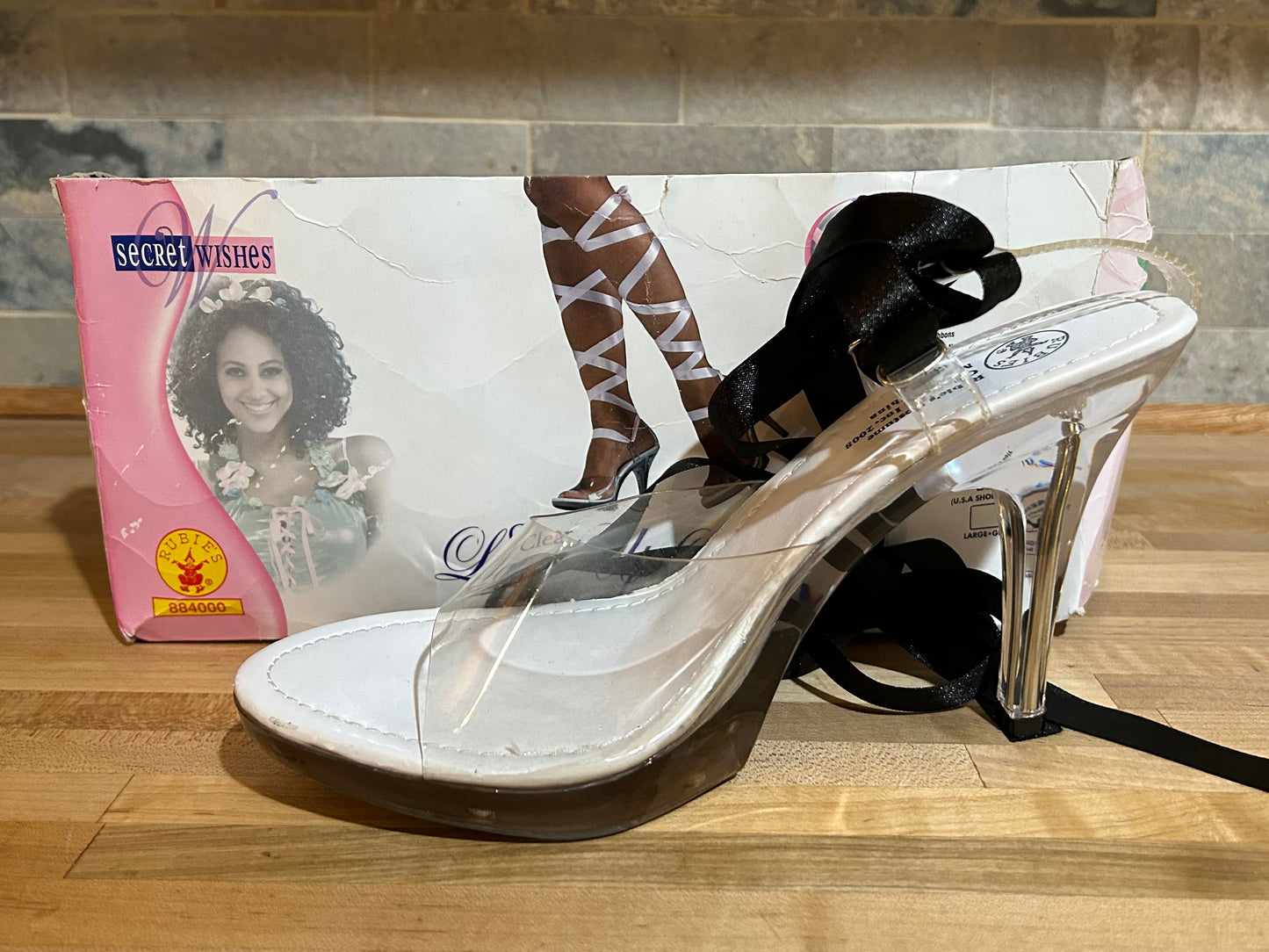 Adult Clear Lace Up Shoes 884000 - MISS LESTER'S