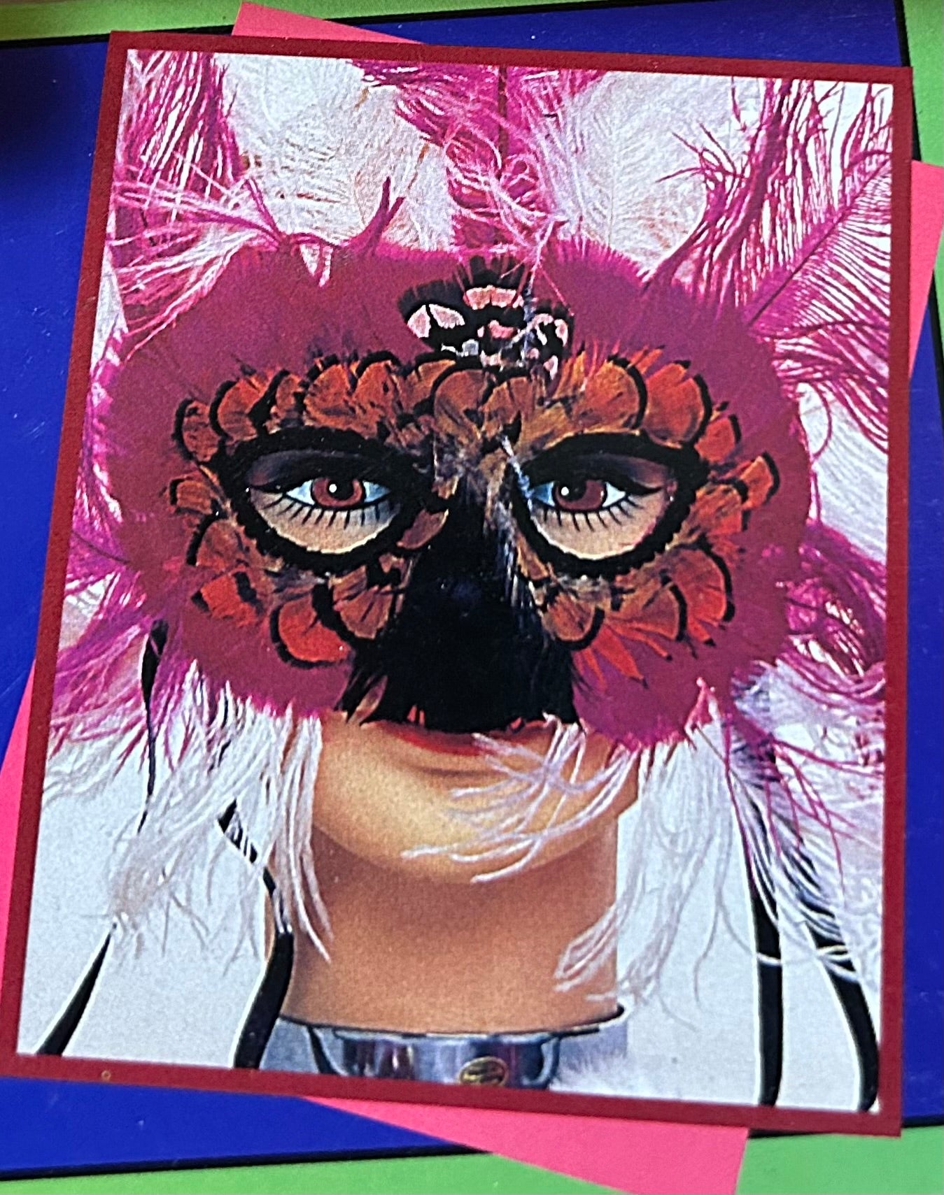 Fancy Feather Eye Mask 50254 - MISS LESTER'S