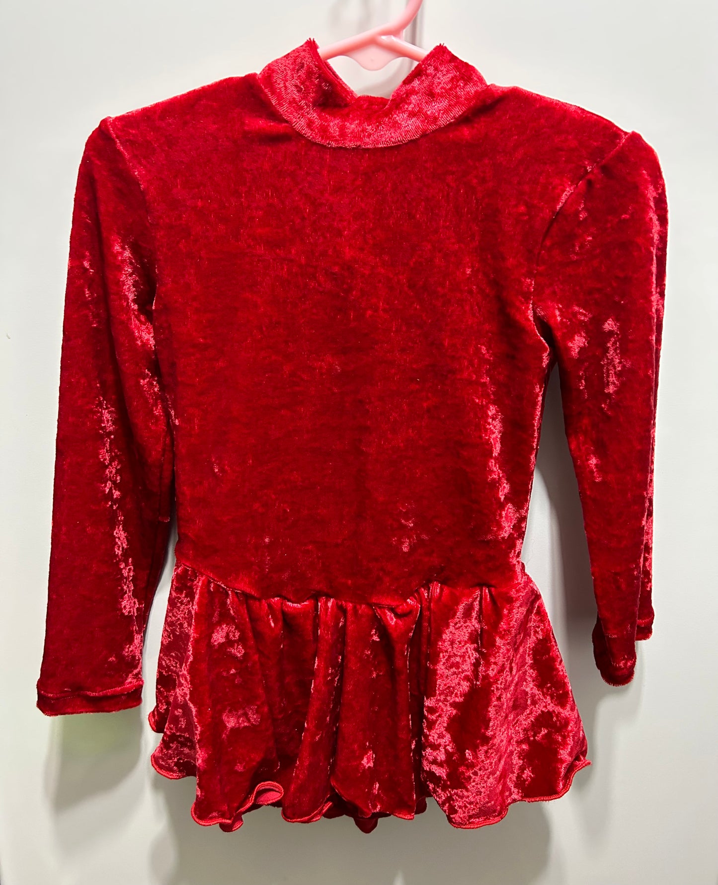 Body Wrappers 2116 Child 4-6 Velvet Skate Dress - MISS LESTER'S