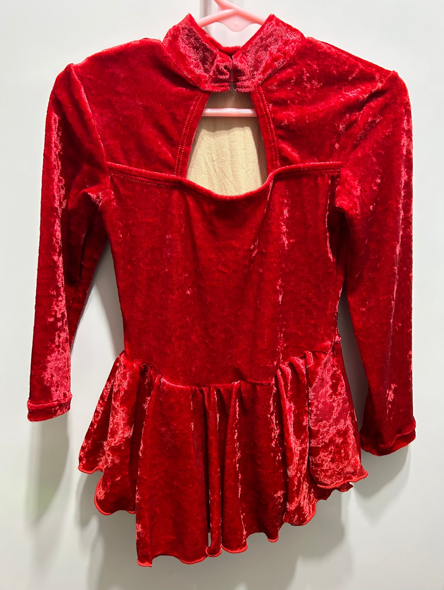 Body Wrappers 2116 Child 4-6 Velvet Skate Dress - MISS LESTER'S