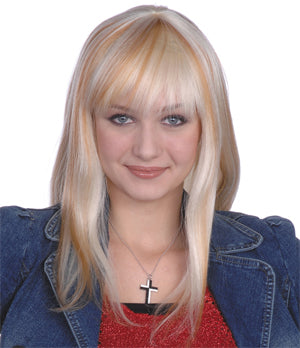 Elegant Hannah Long Blonde Wig with Bangs Y45060 - MISS LESTER'S