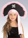 Child Pink Marabou Pirate Hat 49552 - MISS LESTER'S