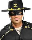 Zorro Adult Hat and Mask Set 5235 - MISS LESTER'S