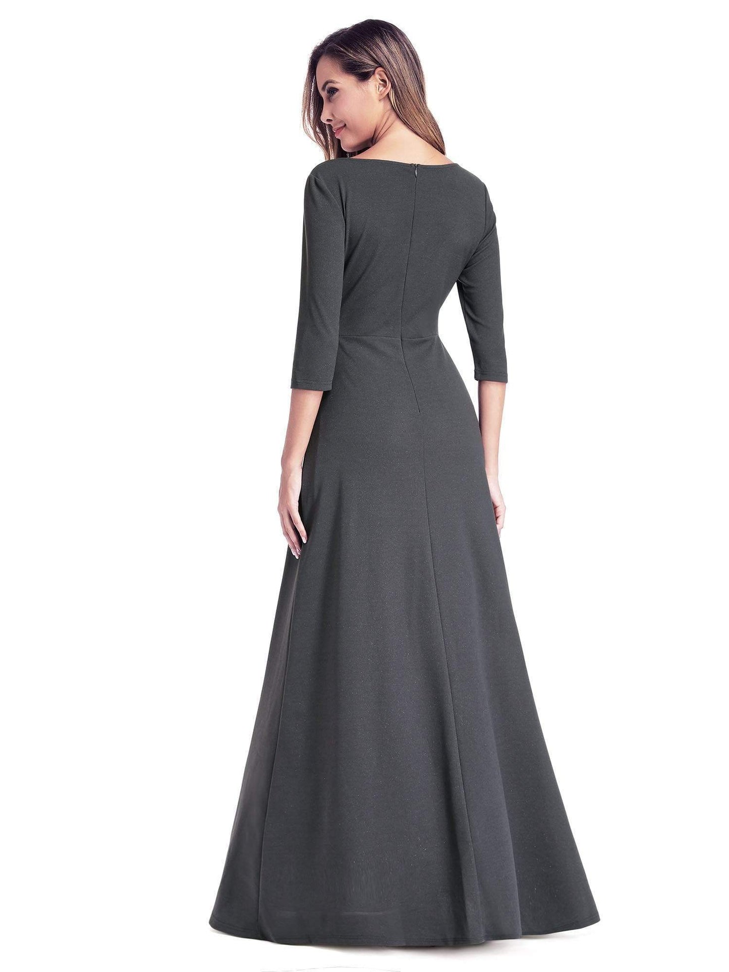 Women's V-Neck Wrap Long Dress Size 6 Style 35009 - MISS LESTER'S