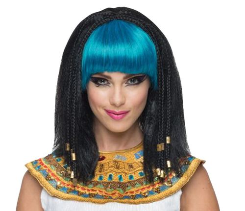 Blue wig egyptian sale