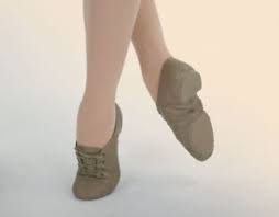 Capezio CG02 Tan Split Sole Jazz Oxford - MISS LESTER'S
