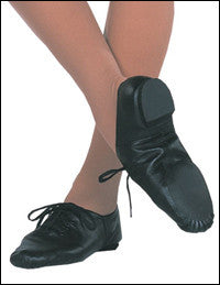 Capezio CG02 Black Split Sole Jazz Oxford Shoe - MISS LESTER'S
