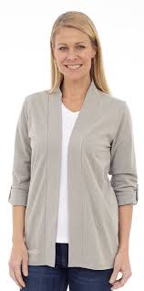 Roll-Up Long Sleeve Open Cardigan Style CT-OC - MISS LESTER'S