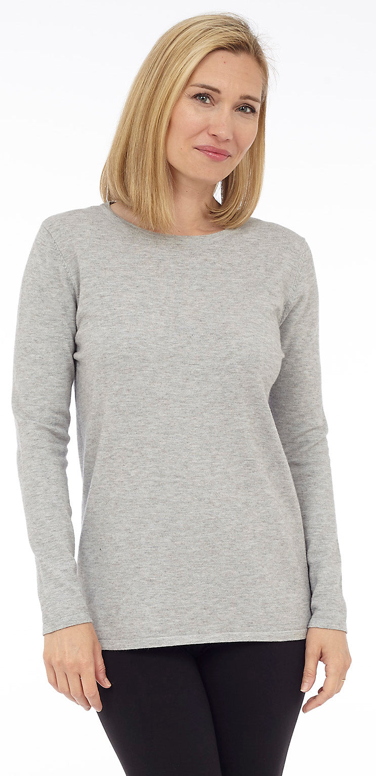 Long Sleeve Crew Neck Sweater Style DK-L10 - MISS LESTER'S