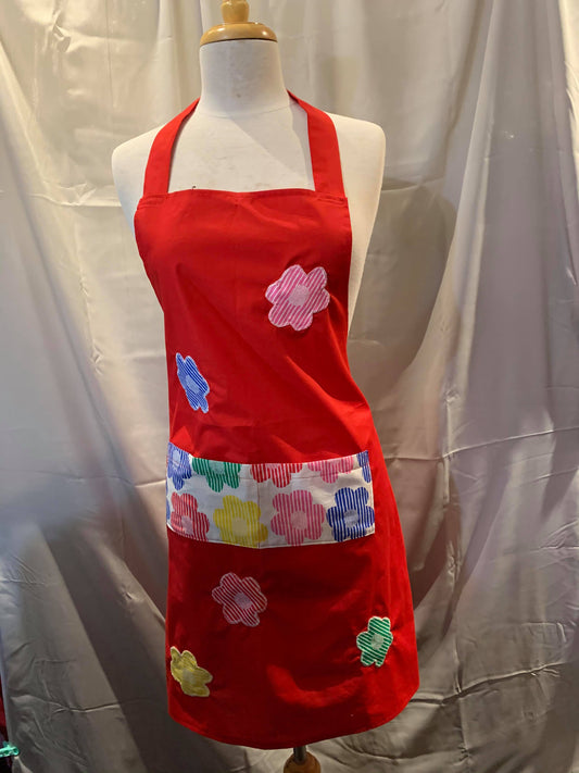 Red Apron One Size Style AP01 - MISS LESTER'S 