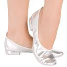 WHITE SATIN BALLET SLIPPERS ANGELO LUZIO STYLE 207 Z - MISS LESTER'S