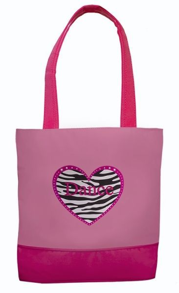 Dance Bag ZHD-03 Zebra Heart Dance Tote - MISS LESTER'S
