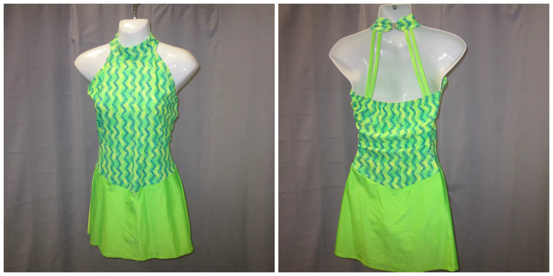 Skate Dress 102 Lime Adult  Medium Lime - MISS LESTER'S 