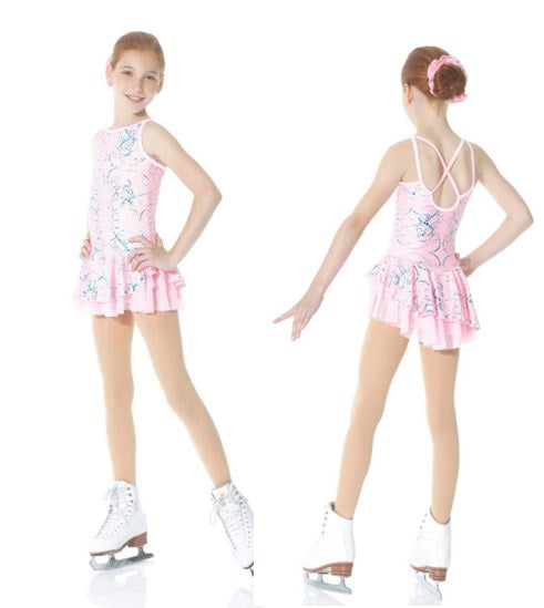 Mondor 638 Youth 8-10 Pink Pattern Skate Dress - MISS LESTER'S 