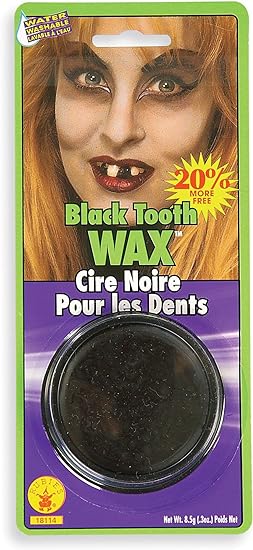 Black Tooth Wax  for Costuming 18114 - MISS LESTER'S 