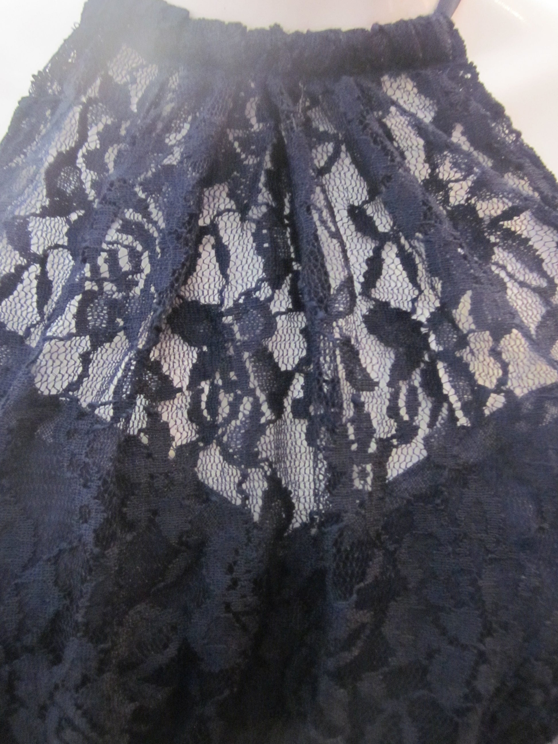 Short High Neck Lace Dress Size 10 Style B100 - MISS LESTER'S 