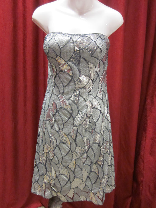 Short Sequin Cocktail Dress Size 12 Style AB0018 - MISS LESTER'S 
