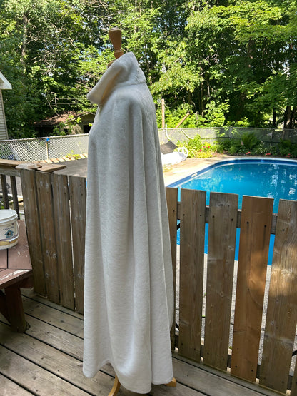 Off White Fur Long Bridal Cape - MISS LESTER'S 