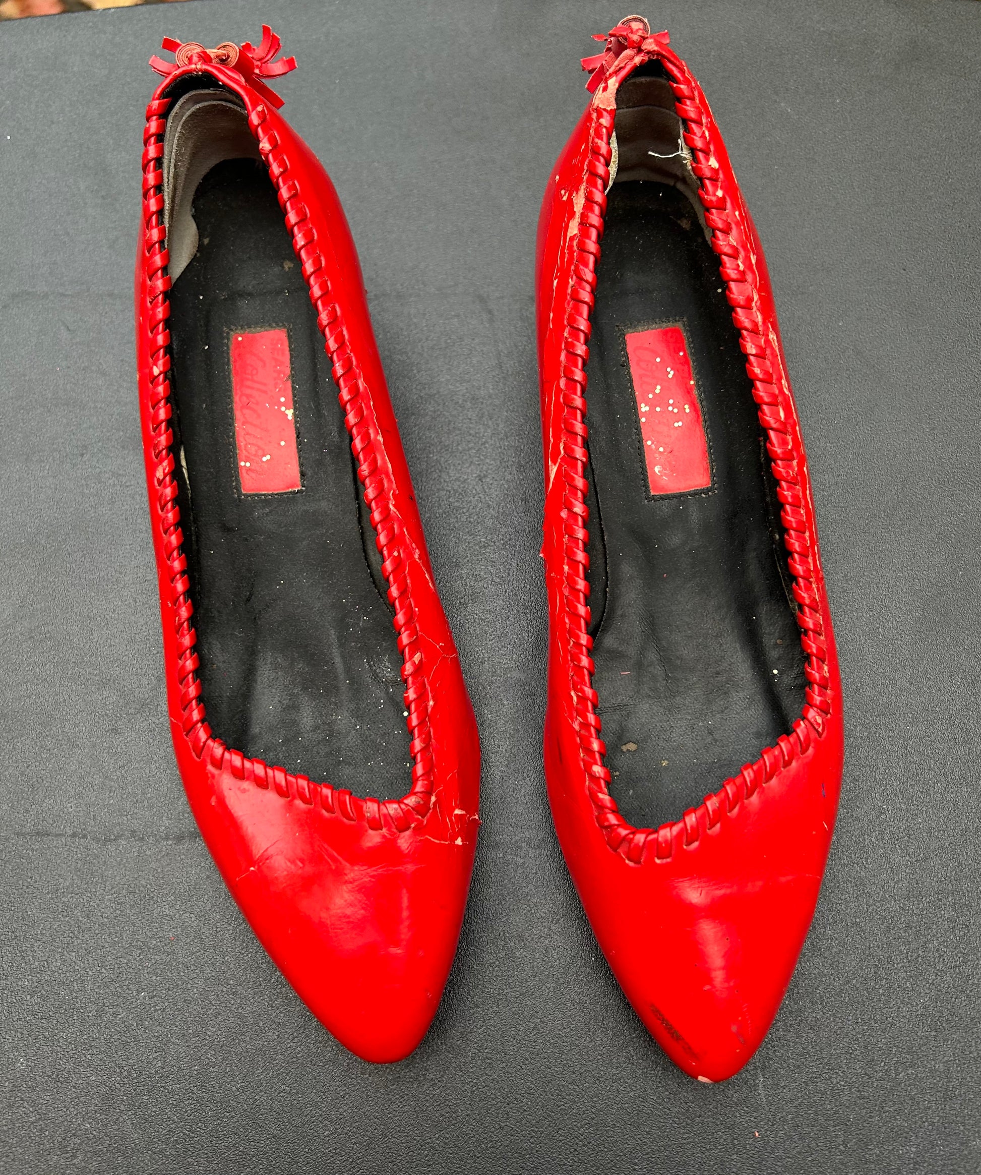 Red Dorothy Shoes Size 7-8 Adult - MISS LESTER'S 