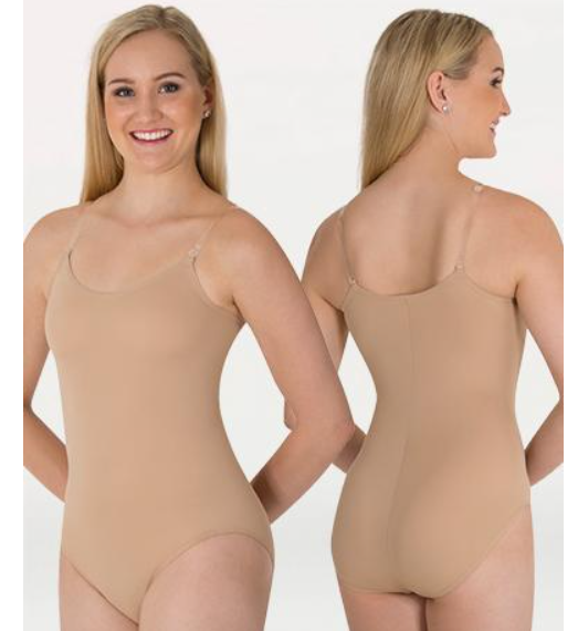 Body Wrappers 260 Nude Body Liner Camisole  Leotard Medium - MISS LESTER'S 