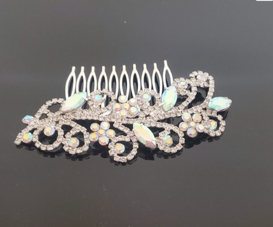 Fh2 AB Crystal Rhinestone Hair Comb CO0308 - MISS LESTER'S 