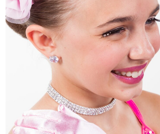 Fh2 10 mm Rhinestone Pierced Earring AZ0017 - MISS LESTER'S 