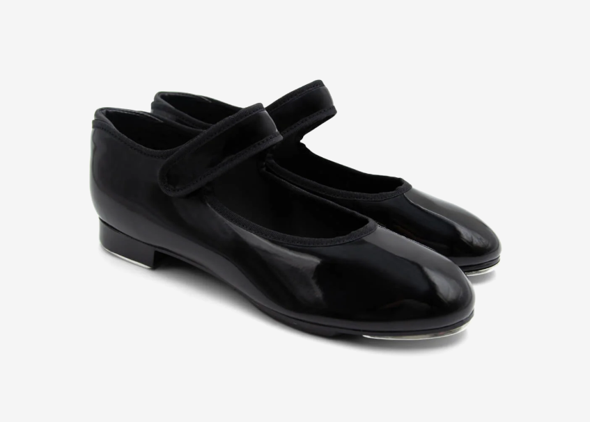 Capezio V725C Velcro Black Patent Tap Shoes - MISS LESTER'S 