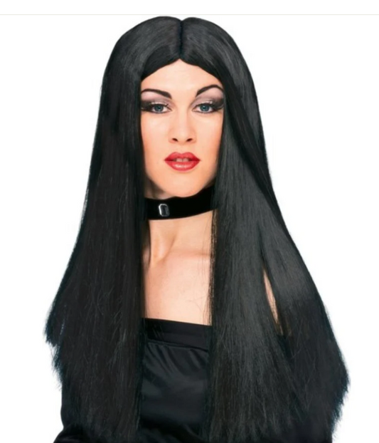 Black Witch Wig with White Streak 50703 - MISS LESTER'S 