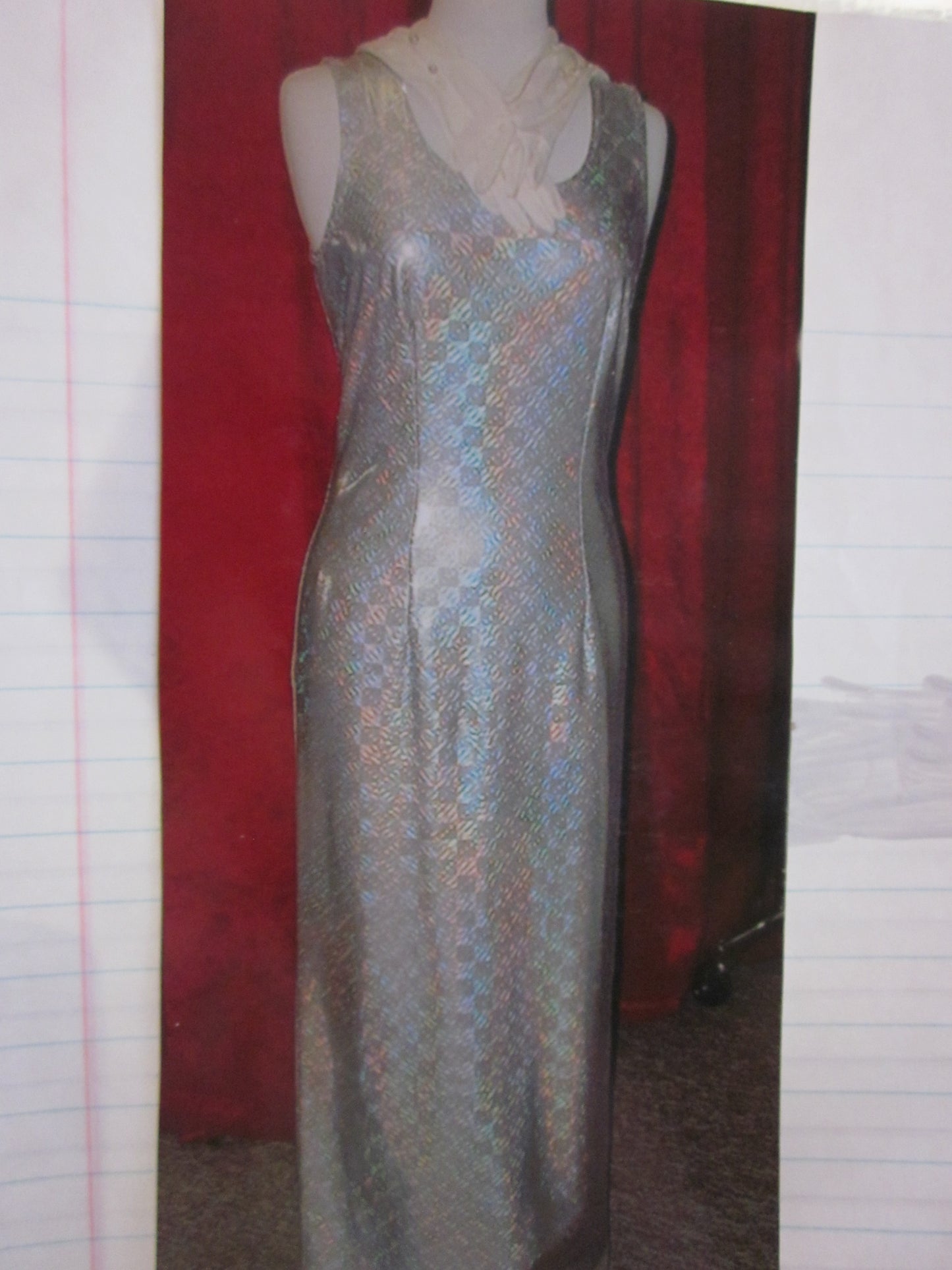 Small Adult Supremes Silver Costume 13