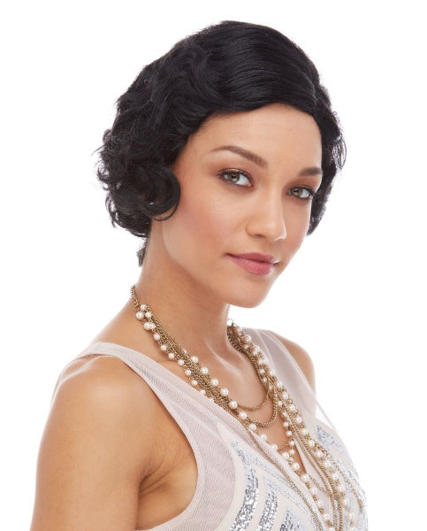 Black Roaring 20's Short Bob Wig 0045 - MISS LESTER'S 