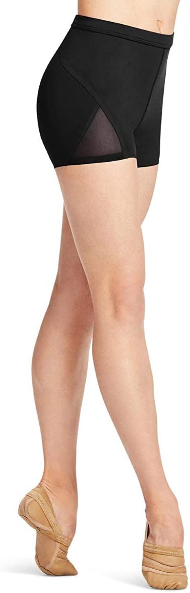 Capezio 11286W Adult Dance Short with Mesh Leg Insert - MISS LESTER'S 