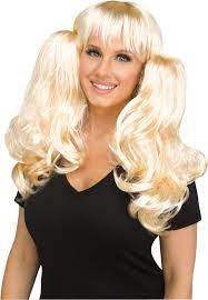 3 Piece Women's Black or Blonde Wig 92293 - MISS LESTER'S 