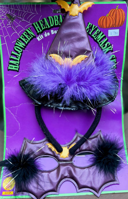 Halloween Head Band and Eye Mask Sets