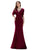Elegant Long Deep V-neck Mermaid Dress Size 16 Style 00574