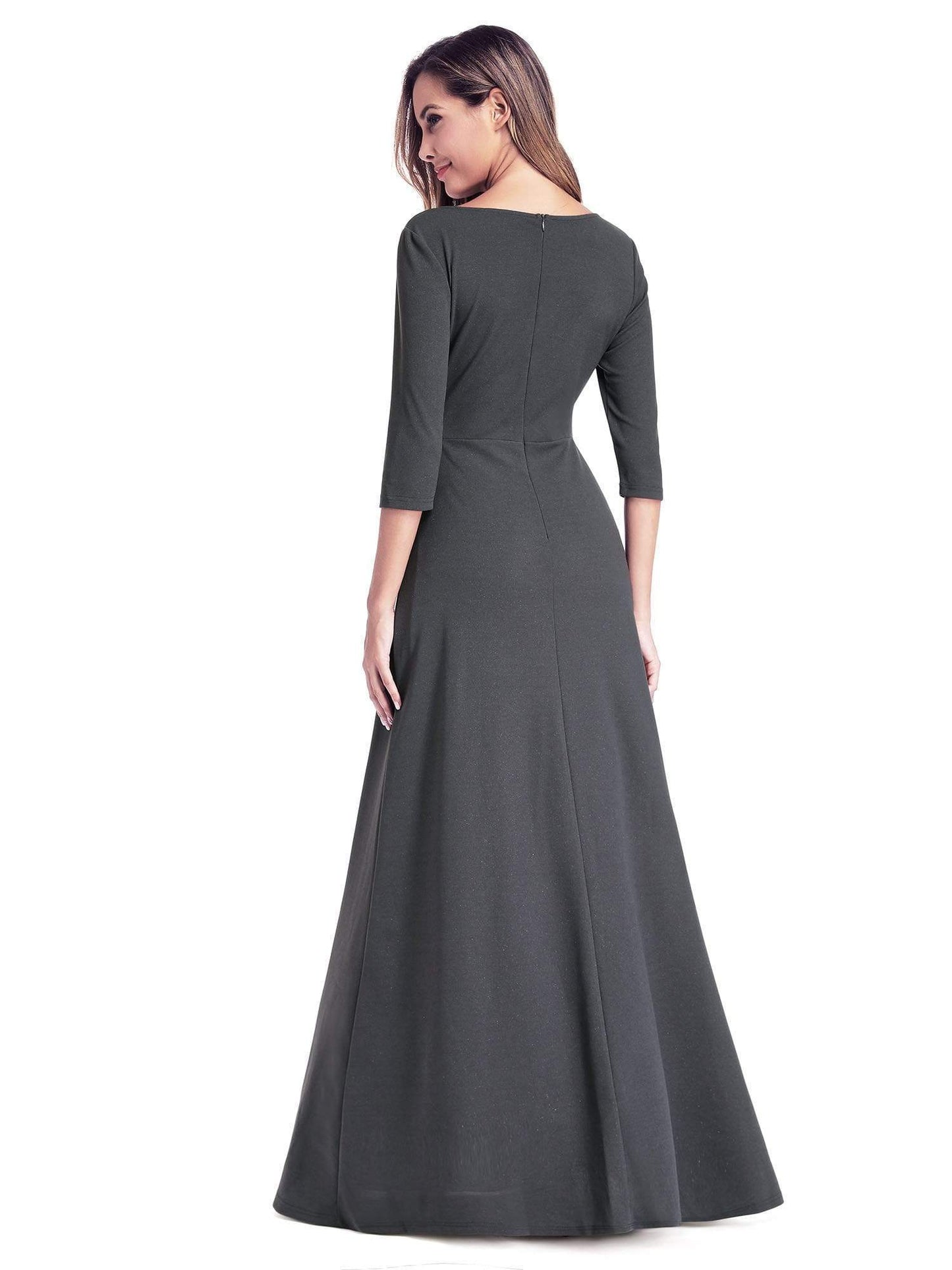Women's V-Neck Wrap Long Dress Size 6 Style 35009