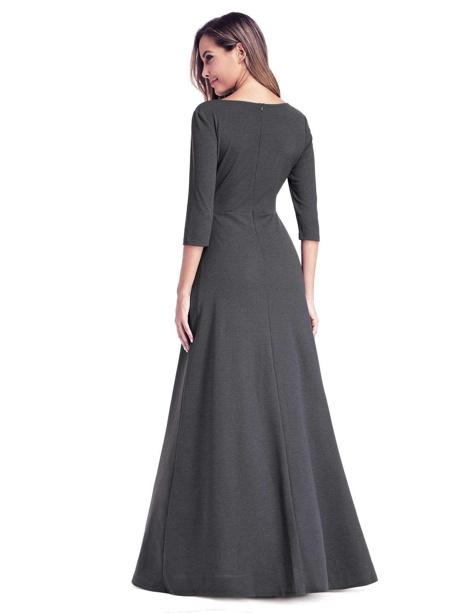 Women's V-Neck Wrap Long Dress Size 6 Style 35009 - MISS LESTER'S 