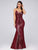 Spaghetti Straps Fishtail Sequin Evening Gown Style EP07339