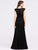Maxi Long V-Neck Glitter Dress Size 8 Style 19079