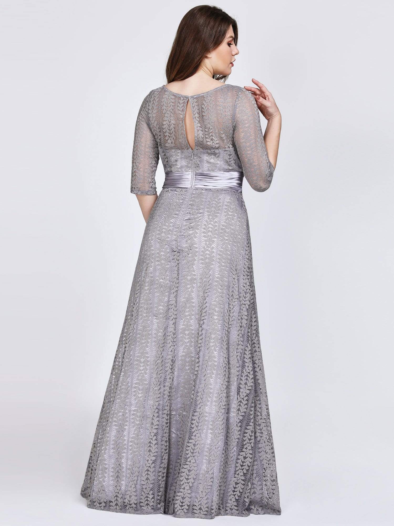 Round Neck Plus Size Dress Size 22 Style 78088 - MISS LESTER'S 