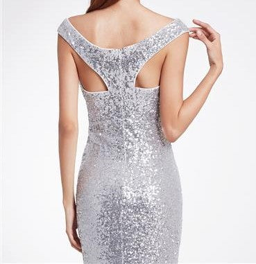 Long Sequins Dress Size 14 Style 1008999 - MISS LESTER'S 