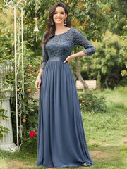 Long Chiffon Dress Size 24 Style 12074N