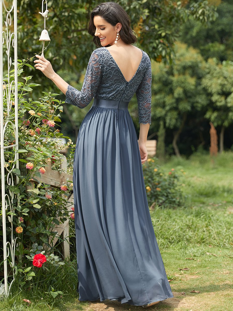 Long Chiffon Dress Size 24 Style 12074N - MISS LESTER'S 