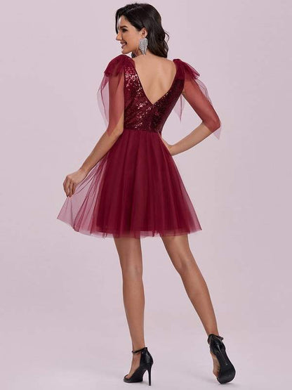 Short Formal Dress Size Large Style 13300 - MISS LESTER'S 